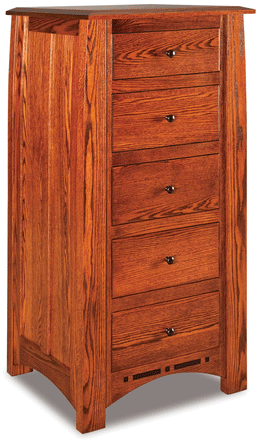 BEDROOM: Boulder Creek 5 Drawer Lingerie Chest in Cherry