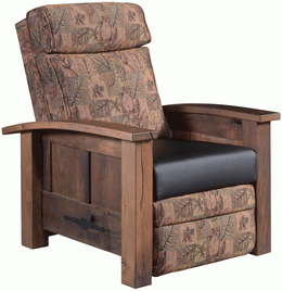 Amish Kimbolton Recliner in Reclaimed Barnwood