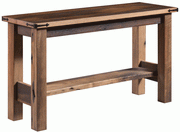 Amish Kimbolton Sofa Table in Reclaimed Barnwood
