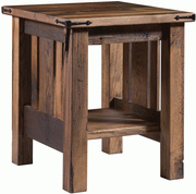 Amish Tiverton Reclaimed Barnwood End Table