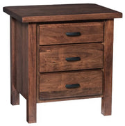 Amish Stanton 3 Drawer Nightstand