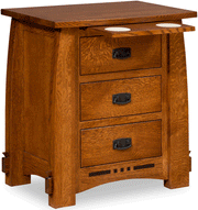 Amish Colebrook 3 Drawer Nightstand