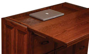 Amish Traditional Pull-Out Desk with File Drawers