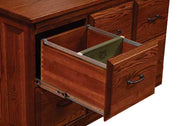 Amish Traditional Pull-Out Desk with File Drawers