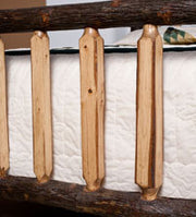 Amish Lumber Jack Shaved Spindle Bed in Hickory