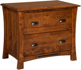 Amish Arts & Crafts 2 Drawer Lateral File