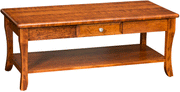 Amish Berkley Coffee Table with Drawer