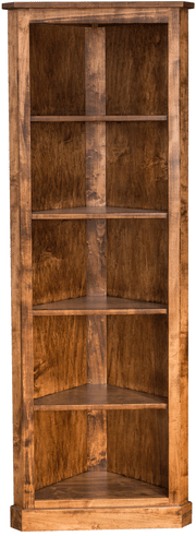Amish Traditional Corner Bookcase