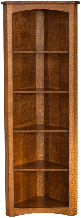 Amish Mission Corner Bookcase