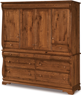 Amish Chippewa Sleigh Deluxe Mule Chest