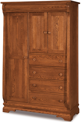 Amish Chippewa Sleigh Chifferobe