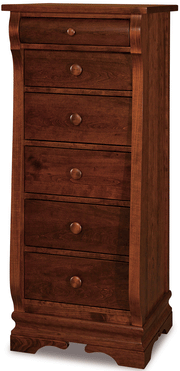 Amish Chippewa Sleigh 6 Drawer Lingerie Chest