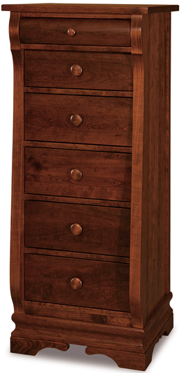 Amish Chippewa Sleigh 6 Drawer Lingerie Chest
