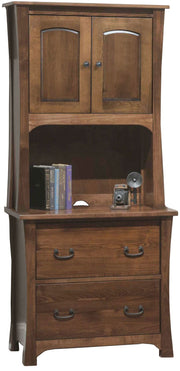 Amish Knollwood Lateral File with Hutch