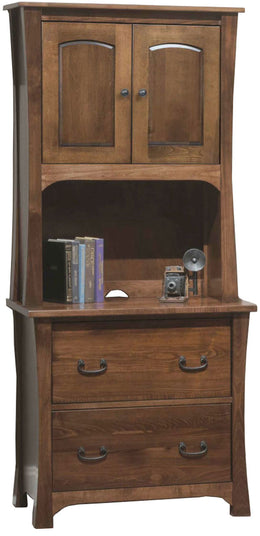 Amish Knollwood Lateral File with Hutch