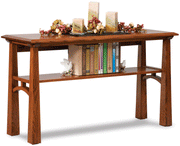 Amish Artesa Sofa Table