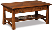 Amish Artesa Coffee Table with Drawer