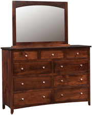 Amish Roxbury Mule Dresser with Mirror