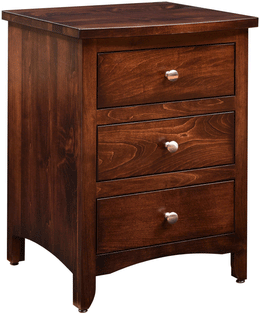 Amish Roxbury 3-Drawer Nightstand