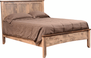 Amish Roxbury Rustic Bed in Brown Maple