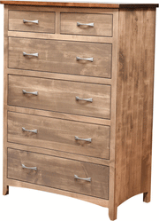 Amish Roxbury Rustic Bureau in Brown Maple