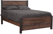 Amish Structura Rustic Bed in Brown Maple