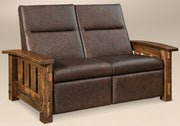 Amish Houston Loveseat Recliner