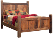 Amish Barnwood Bed in Reclaimed Barnwood