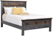 Amish London Fog Bed in Reclaimed Barnwood