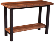 Amish Imperial Sofa Table in Reclaimed Barnwood