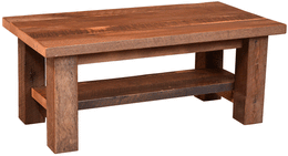 Amish Almanzo Coffee Table in Reclaimed Barnwood