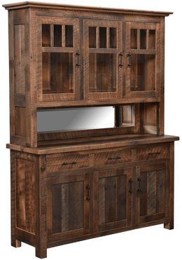 Amish Bristol Hutch in Reclaimed Barnwood