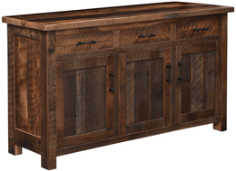 Amish Bristol Server in Reclaimed Barnwood