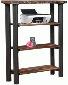 Amish Millennium Live Edge Bookcase