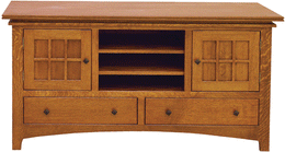 Amish Maple Creek Tall TV Stand