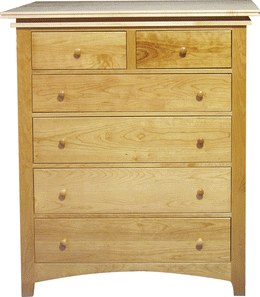 Amish Maple Creek 6 Drawer Chest