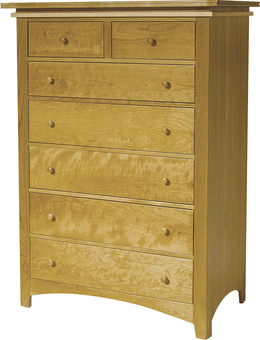 Amish Maple Creek 7 Drawer Chest