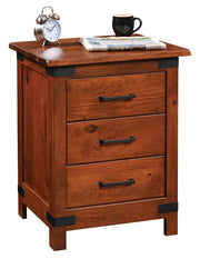 Amish Montrose 3 Drawer Nightstand