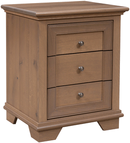 Amish Pacific Heights 3 Drawer Nightstand
