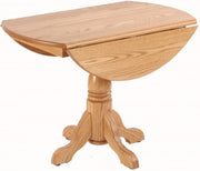 Amish Drop Leaf Pedestal Table