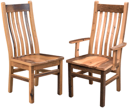 Amish Mission Chairs in Reclaimed Barnwood