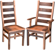 Amish Ladderback Chair in Reclaimed Barnwood