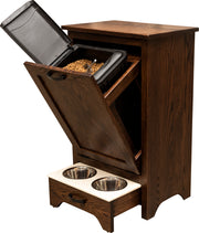 Amish Roseville Pet Dining Station