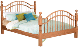 Amish Country Suite Double Bow Bed