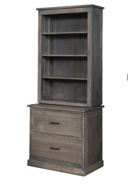 Amish Miami Lateral File with Hutch