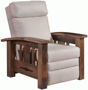 Amish Tiverton Recliner in Reclaimed Barnwood