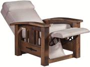 Amish Tiverton Recliner in Reclaimed Barnwood
