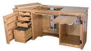 Amish Morning Glory Sewing Cabinet