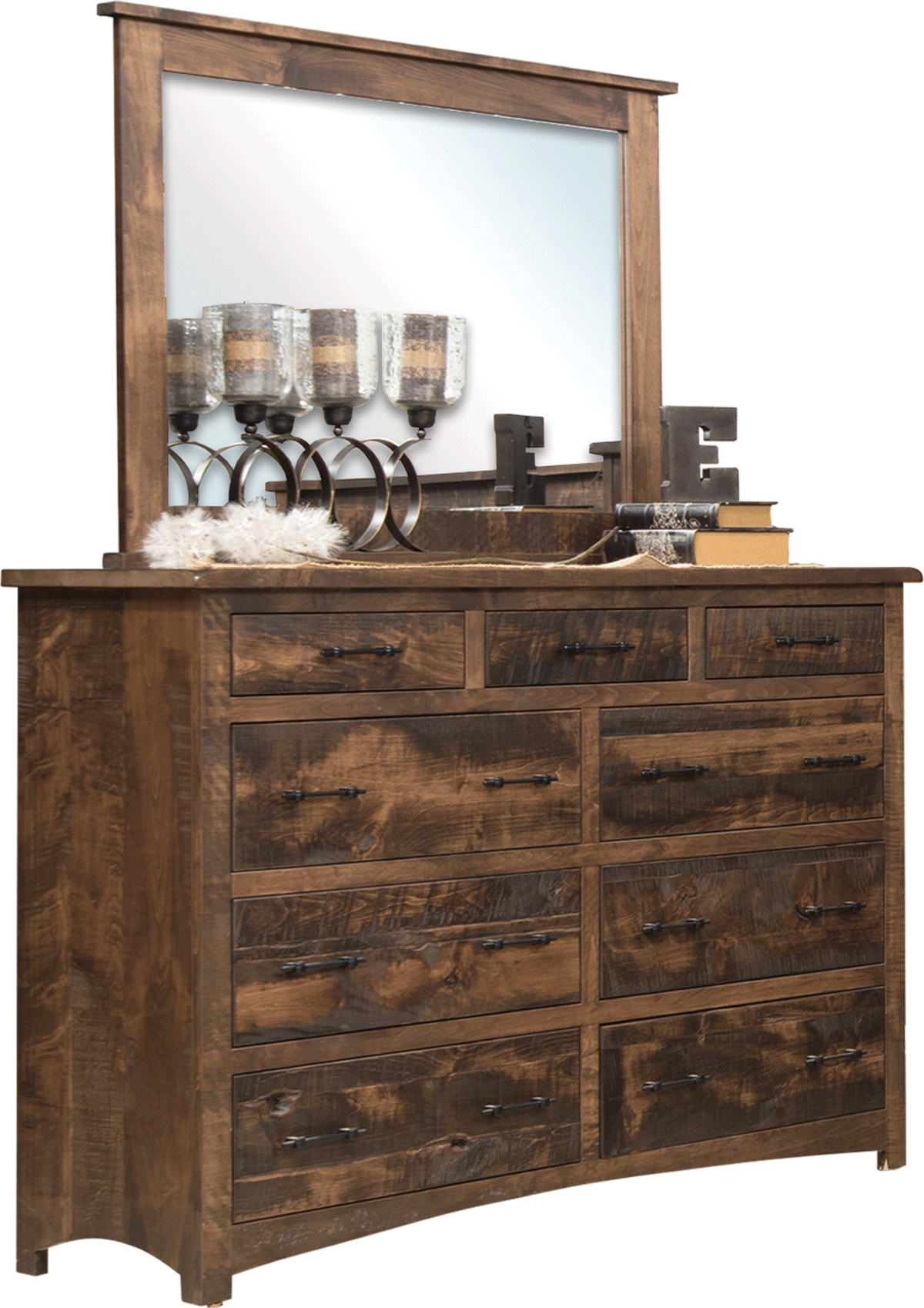 brown dresser mirror Maru 3 Drawer Dresser, Oak - daals