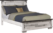 Amish Old Tymes Rustic Bed With Low Footboard in Brown Maple